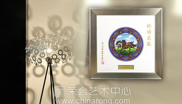 Zhang Tonglu's new work of amber crystal cloisonn