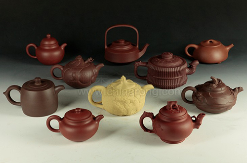 Deductive classics: Chinese ten famous dark-red enameled pottery
