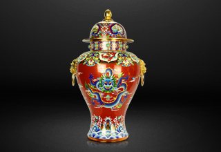 Grand power cloisonne generals Jar